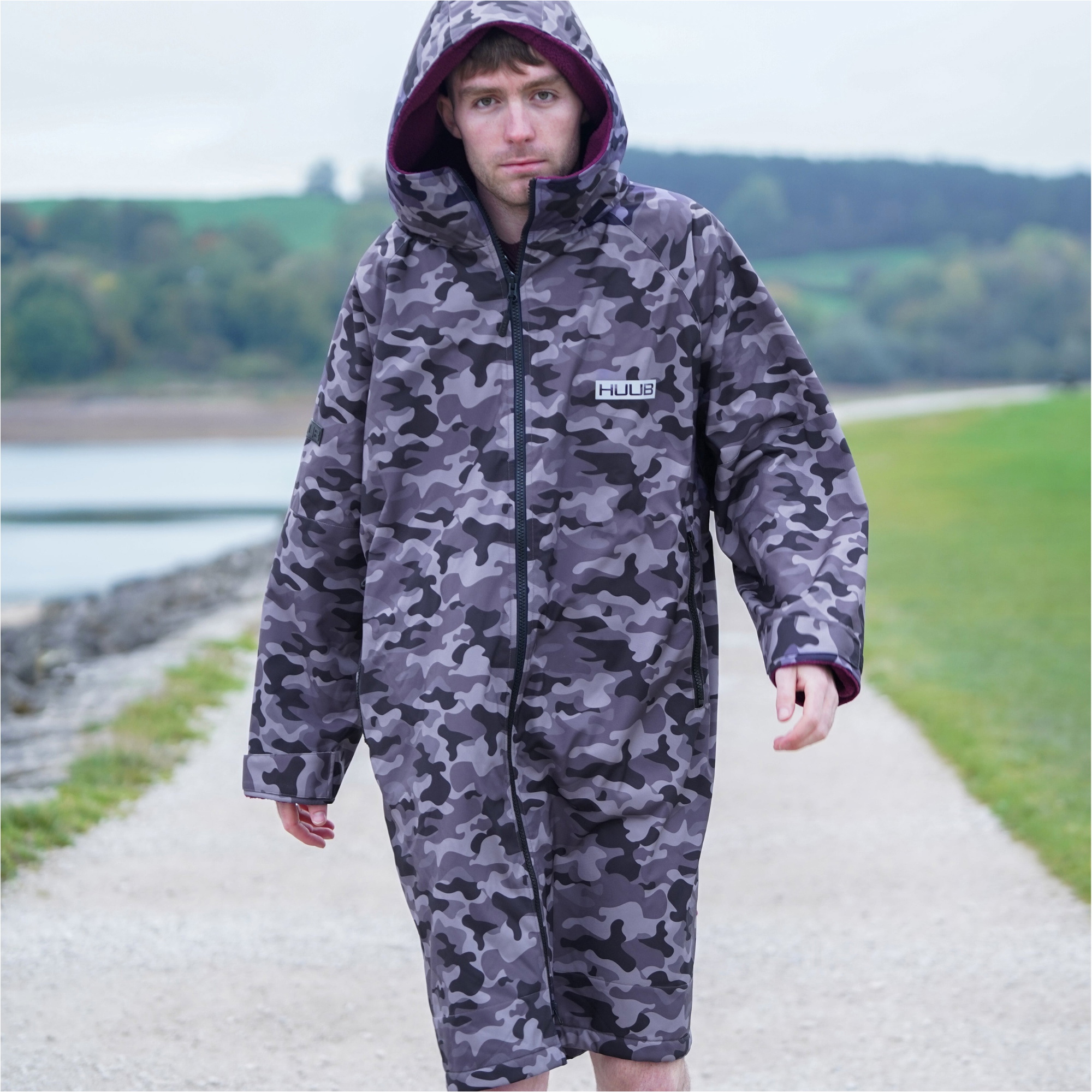 2026 HUUB Changing Robe CRBGB - Black / Grey / Camo